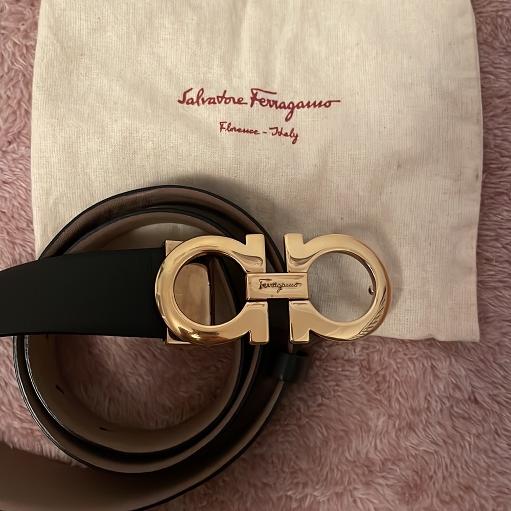 Reversible Ferragamo Leather Belt